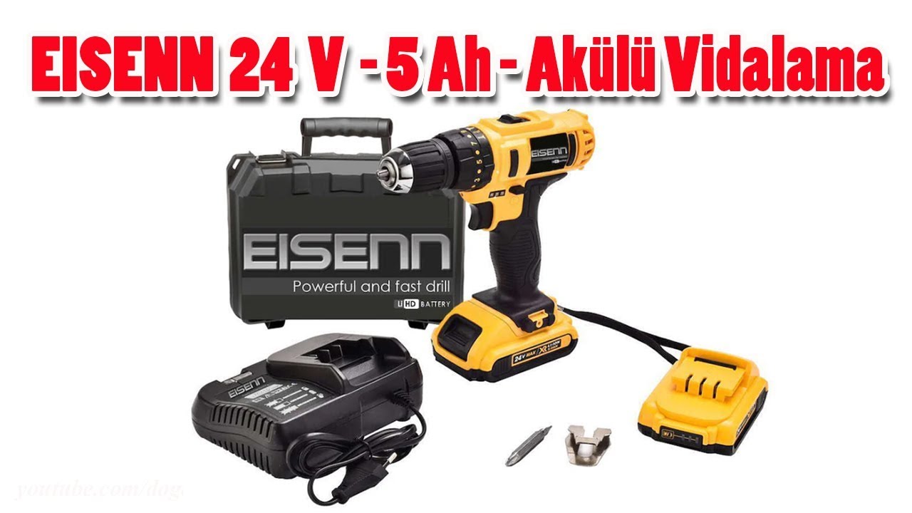 EISENN 24 V 5 Ah Akülü Vidalama